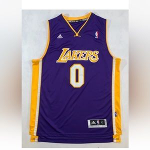 Los Angeles Lakers Nick Young #0 Jersey Size Large Adidas Yellow Purple